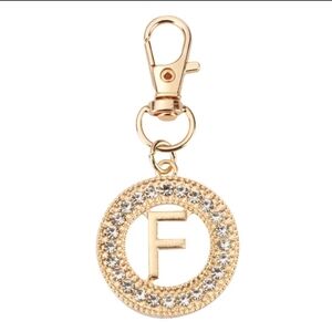 Gold and Silver Keychain Charm